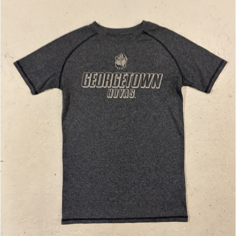 Rivalry Threads Georgetown Hoyas Short Sleeve Shirt Gray Mens Size Small College